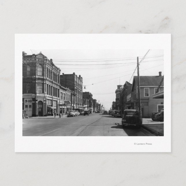 Street Scene in Port Townsend, WA Photograph Postcard (Front)