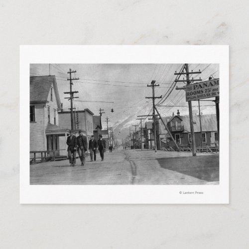 Street Scene in Valdez Alaska Photograph Postcard