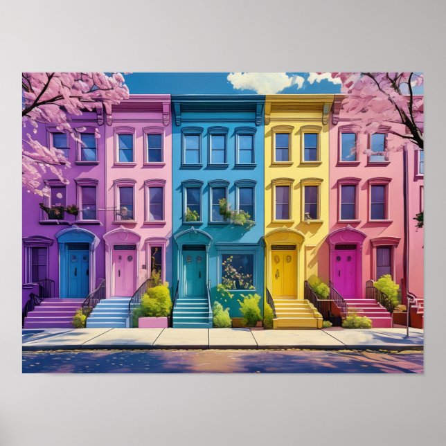 Street scene NYC Poster (Front)