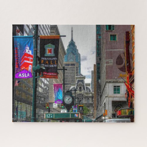 Street Scene Philadelphia Jigsaw Puzzle