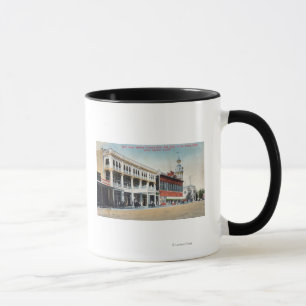 Street Scene Showing the Tremont Hotel Mug