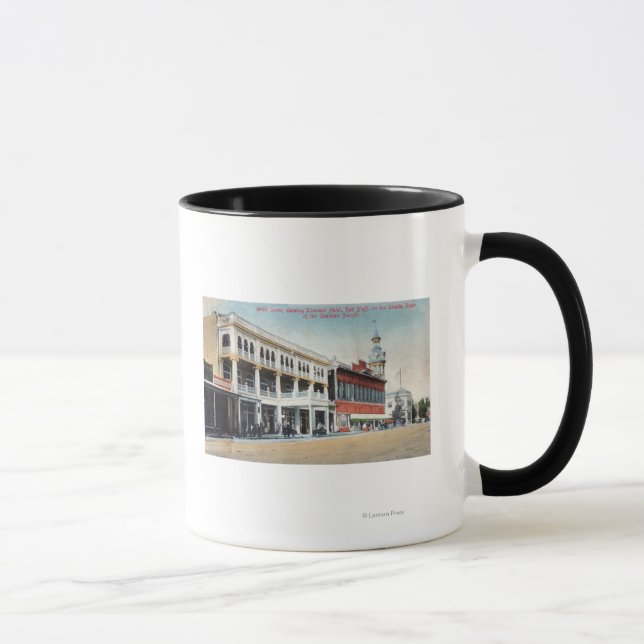 Street Scene Showing the Tremont Hotel Mug (Right)
