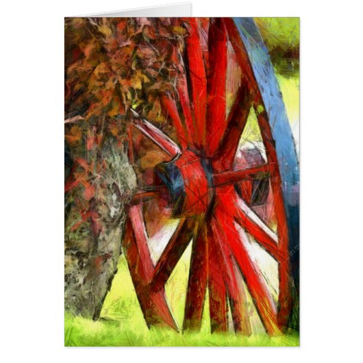 Street Scene - Wagon Wheel Cards (Front)