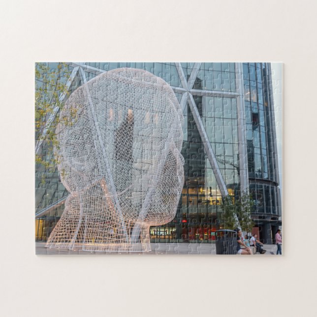 Street Sculpture Calgary Jigsaw Puzzle (Horizontal)