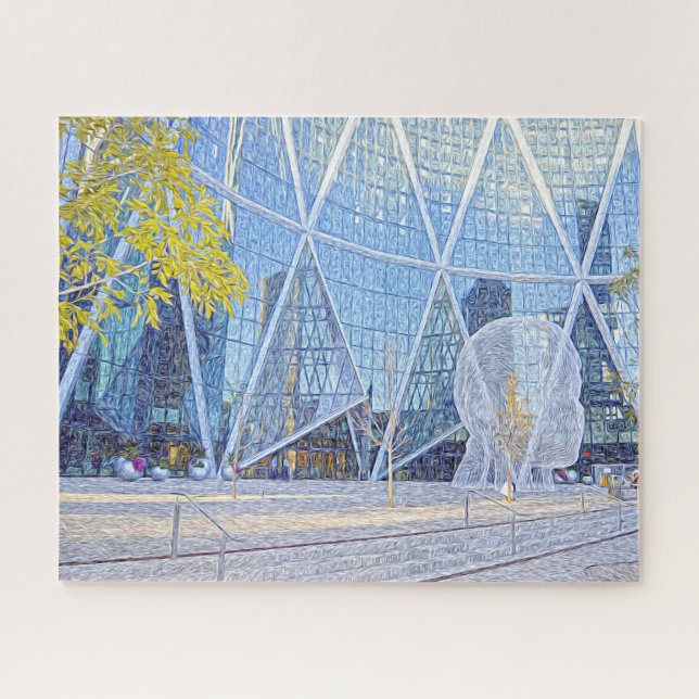 Street Sculpture Calgary. Jigsaw Puzzle (Horizontal)