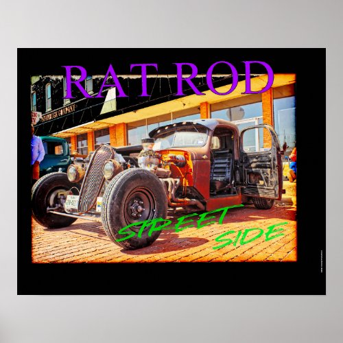 Street Side - Rat Rod Poster