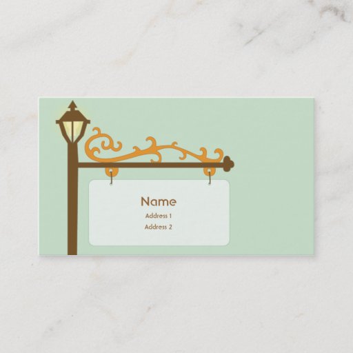 Customizable Street Sign - Business Business Card