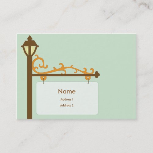Street Sign - Chubby Business Card