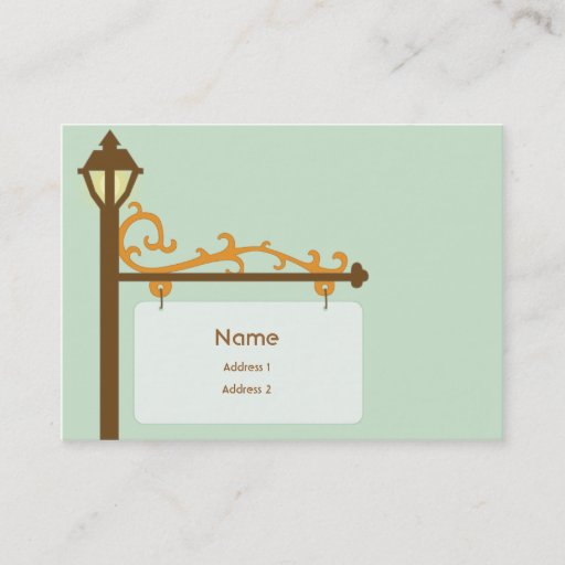 Customizable Street Sign - Chubby Business Card