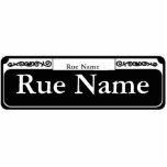 Street Sign Edit Text Statuette<br><div class="desc">Street Sign Edit Text</div>