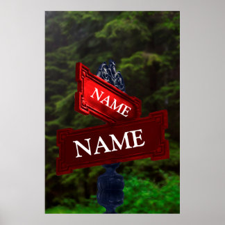 Street Sign for Personalized Names