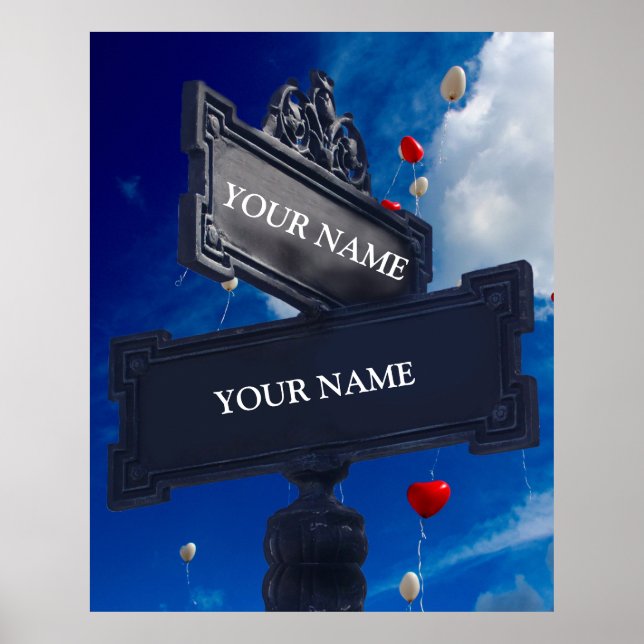 Street Sign for Personalized Names (Front)