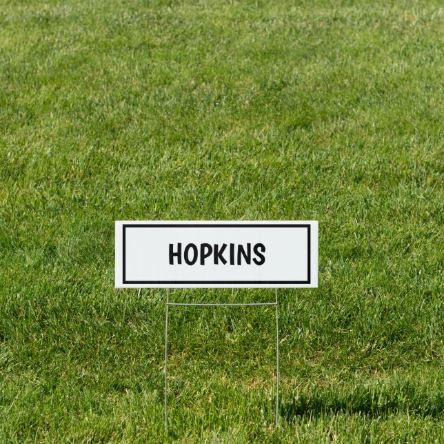 Street Sign Look Personalized Name Yard Sign (Insitu)