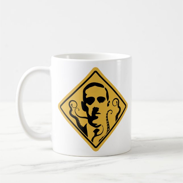 Street Sign Lovecraft Coffee Mug (Left)
