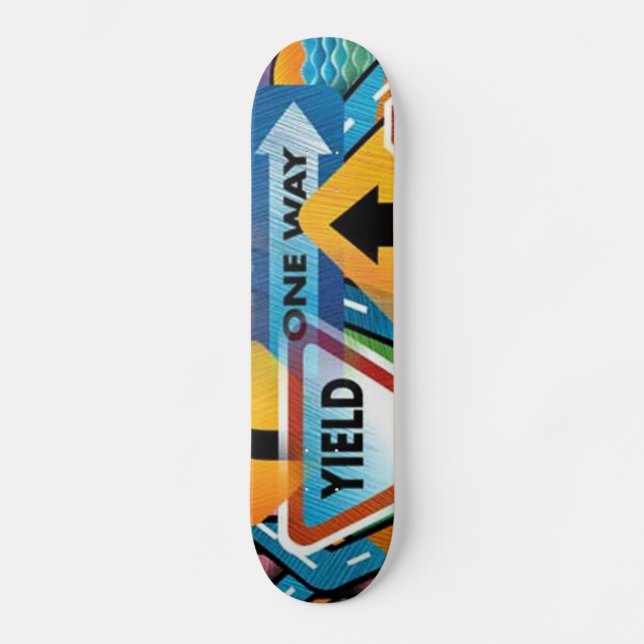 Street Signs #1 Skateboard (Front)