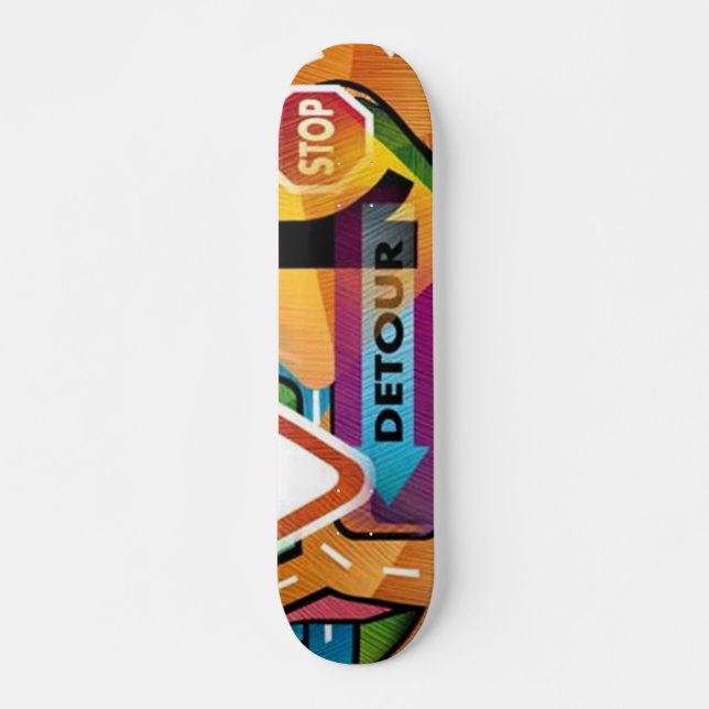 Street Signs #2 Skateboard Deck (Front)