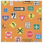 Street Signs Road Trip RV Fabric
