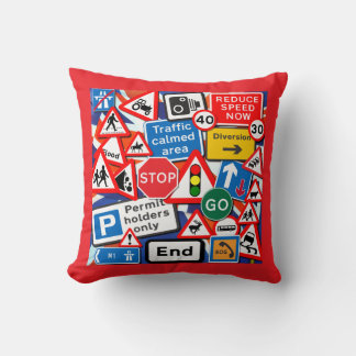Street Signs Throw Pillow