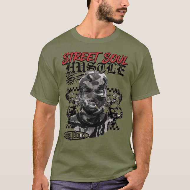 Street Soul – Hustle Never Sleeps Graphic Tee (Front)