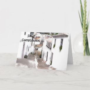 Street Spanish Birthday Card