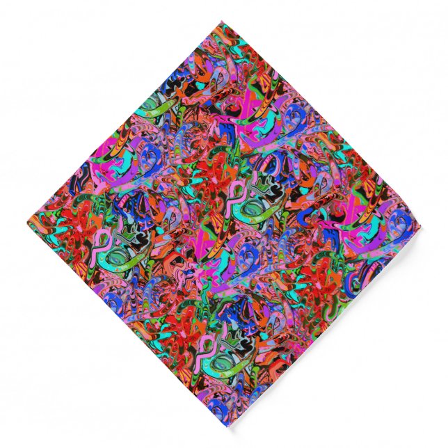 Street style graffiti  bandana (Front)