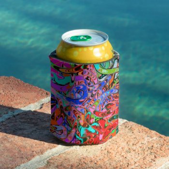 Street Style Graffiti  Can Cooler by stickywicket at Zazzle