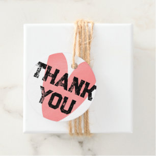 Street Style Massive Thank You Text Favor Tags