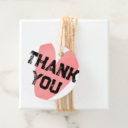 Street Style Massive Thank You Text Favor Tags