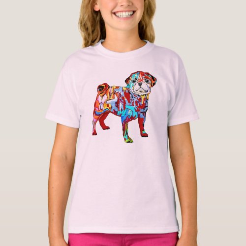 Street style pug dog T_Shirt