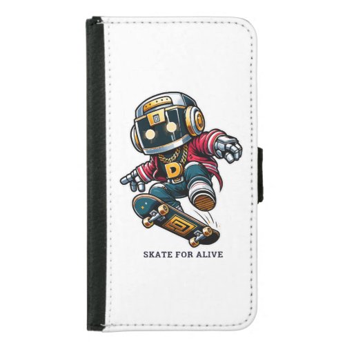 Street Style Skate Series Samsung Galaxy S5 Wallet Case