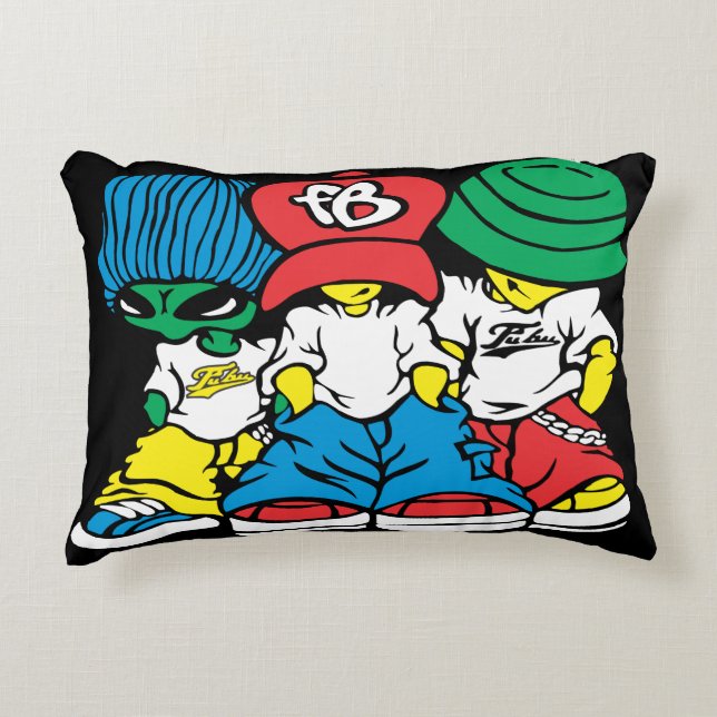 Street Style Squad” Accent Pillow (Front)