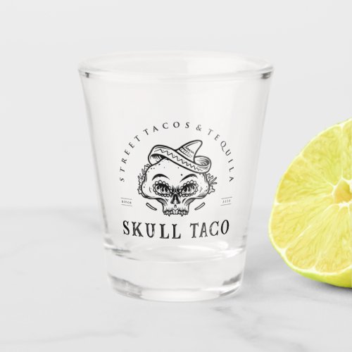 Street Tacos  Tequila_ Skull Taco Shot Glass
