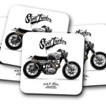 Street Tracker Coaster | Motorcycle Coaster Set<br><div class="desc">Street Tracker Coaster | Motorcycle Coaster Set - #motorcycle,  #motorcyclecoasters,  #gray,  #white,  #motorcyclecorckcoaster,  #bikerdrinkcoaster,  #bikercoaster,  #motorbikecoaster,  #bikers,  #biker,  #custombike,  #customchopper</div>