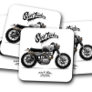 Street Tracker Coaster | Motorcycle Coaster Set