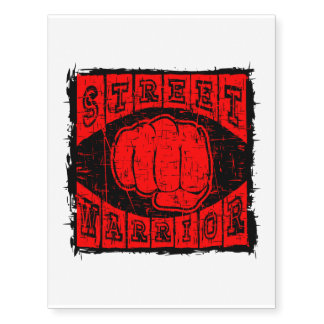 street warrior temporary tattoos