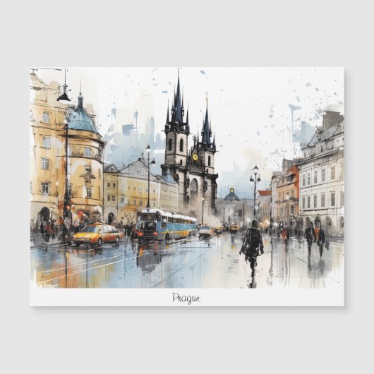 Street watercolor Prague (Front)