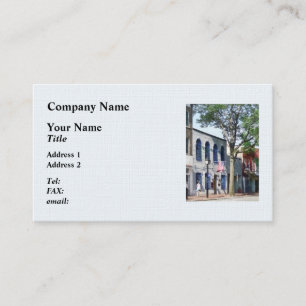 Street With American Flag Alexandria VA Business Card