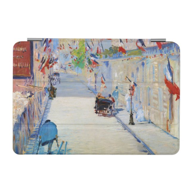 Street with French Flags, Manet iPad Mini Cover (Horizontal)