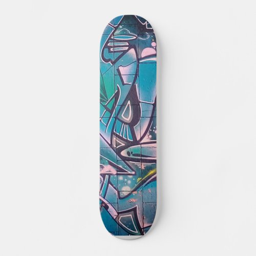 Streetart graph skateboard