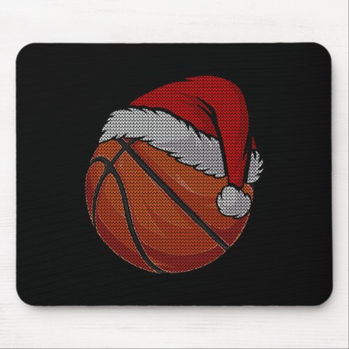 Streetball Basketball Ugly Christmas Basketball Lo Mouse Pad