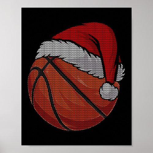 Streetball Basketball Ugly Christmas Basketball Lo Poster