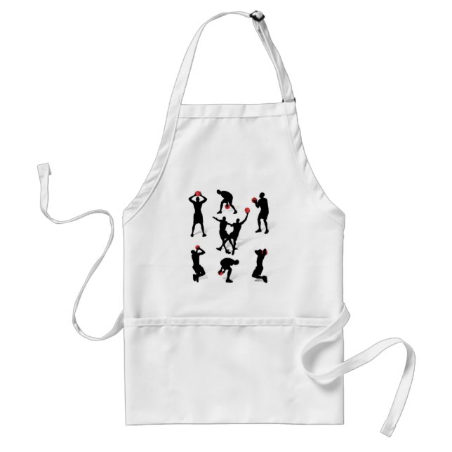 streetball-players adult apron (Front)