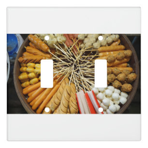 streetfood from a asian market light switch cover
