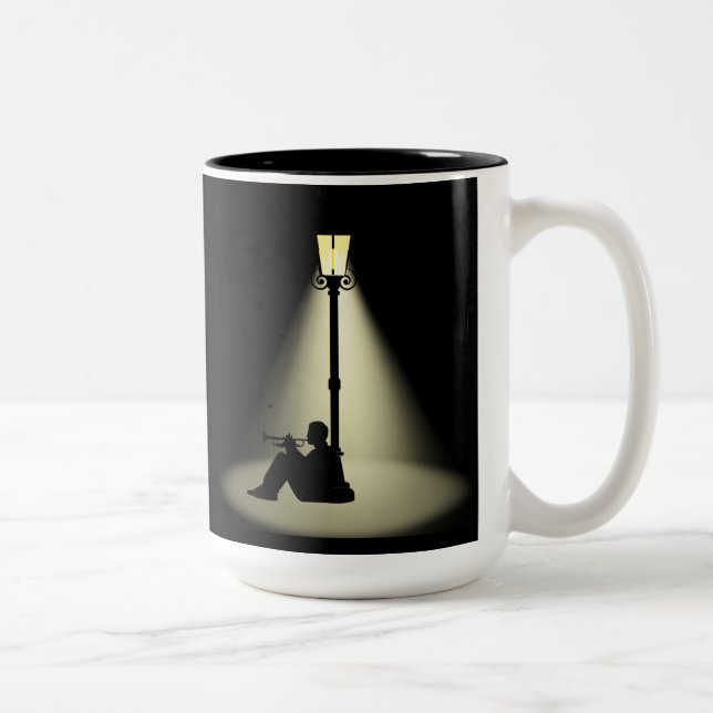 Streetlight Dancer Jazz Music Coffee Mug (Right)