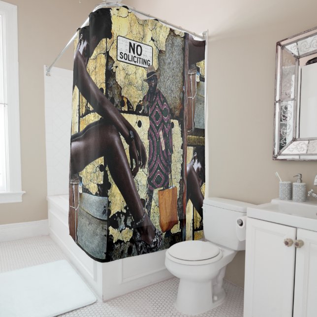  Streets Life Shower Curtain (In Situ)