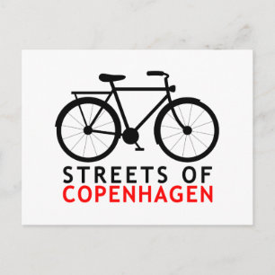 Streets of Copenhagen Postcard