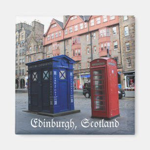 Streets of Edinburgh, Scotland fridge magnet
