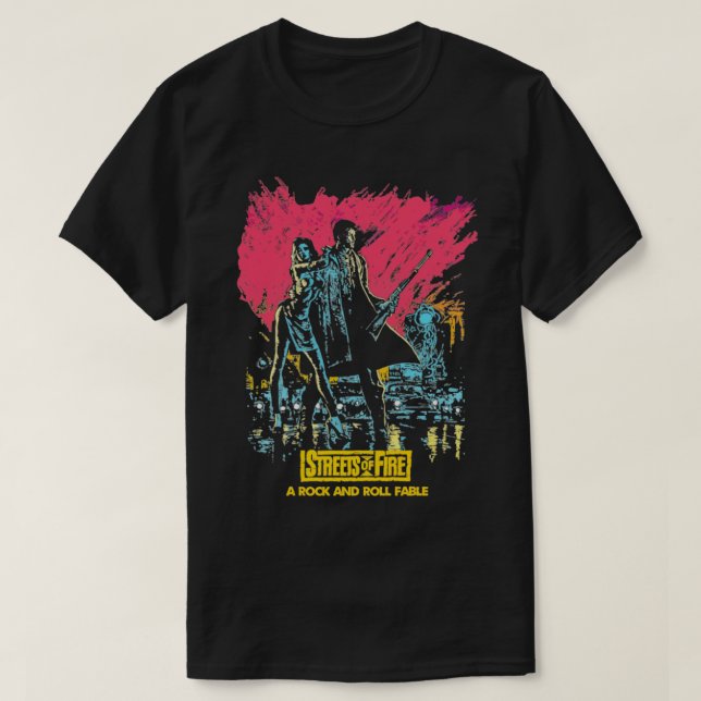 Streets of Fire distressed T-Shirt (Design Front)