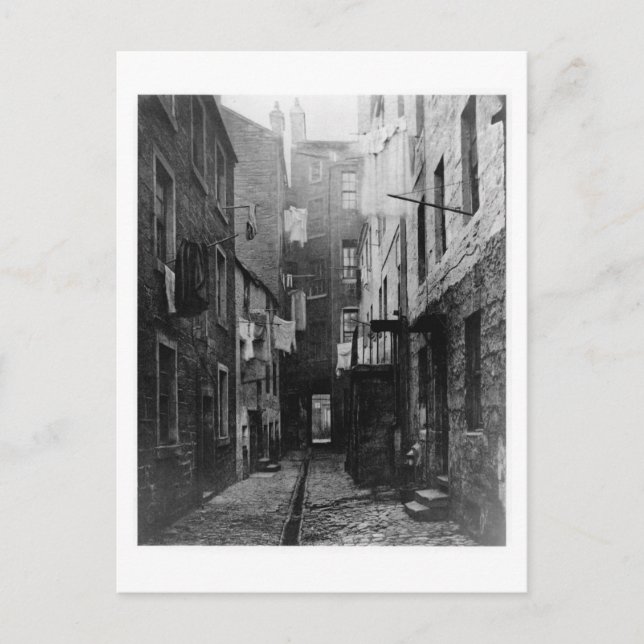 Streets of Glasgow Scotland 1868 Postcard (Front)