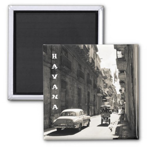 Streets of Havana Cuba Magnet